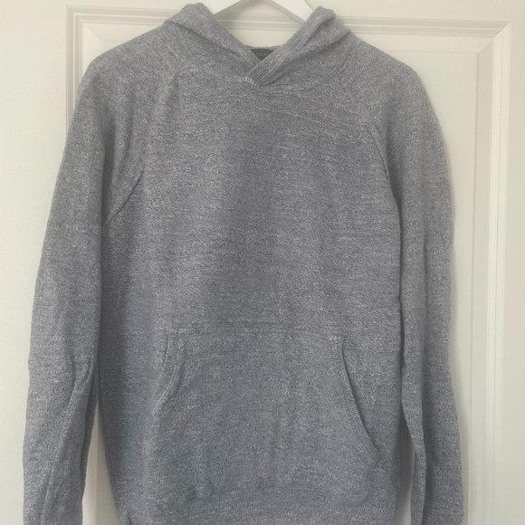 J. Crew 100% Cotton Hooded Long Sleeve in Blue Size L - Picture 1 of 2